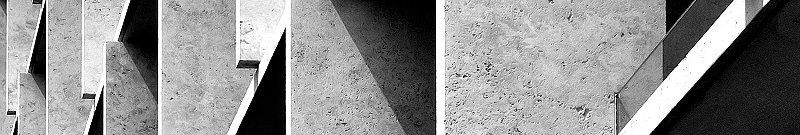 Facade a brise-soleil en beton, jeu d ombres